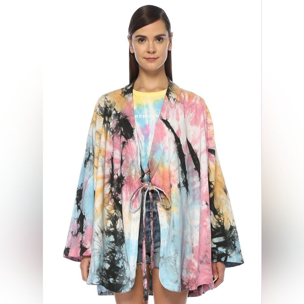Les Benjamins Oversize Batik Kimono Jacket Size M